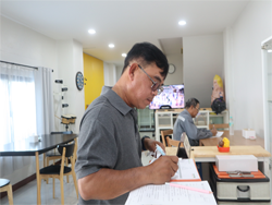ลงทะเบียนรับเอกสารประกอบการฝึกอบรม