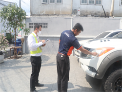 การตรวจสอบความปลอดภัยรอบตัวรถ