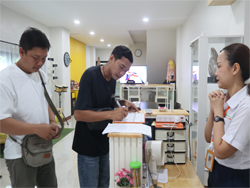ลงทะเบียนรับเอกสารประกอบการฝึกอบรม