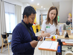 ลงทะเบียนรับเอกสารประกอบการฝึกอบรม