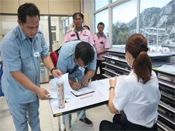 ลงทะเบียนรับเอกสารประกอบการฝึกอบรม