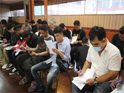 ทดสอบความรู้ก่อน และหลังการฝึกอบรม