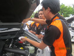 การตรวจสอบและบำรุงรักษารถยนต์ภาคปฏิบัติ