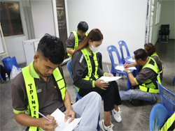 ทดสอบความรู้ก่อน และหลังการฝึกอบรม