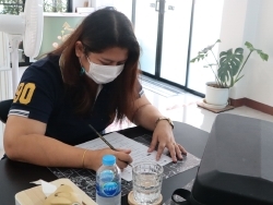 ทดสอบความรู้ก่อน และหลังการฝึกอบรม		