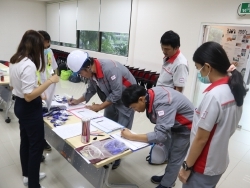 ลงทะเบียนรับเอกสารประกอบการฝึกอบรม