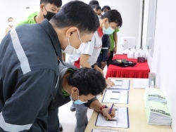 ลงทะเบียนรับเอกสารประกอบการฝึกอบรม