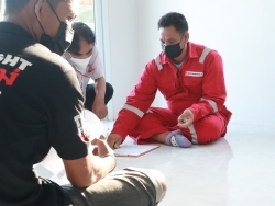ลงทะเบียนทดสอบความรู้ก่อน และหลังการฝึกอบรม		