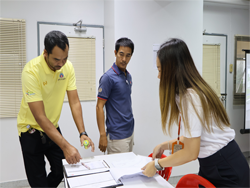 ลงทะเบียนรับเอกสารประกอบการฝึกอบรม