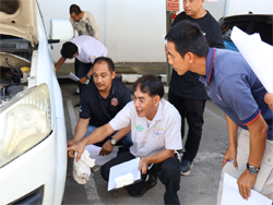 การตรวจสอบสภาพยาง และระบบรองรับน้ำหนัก