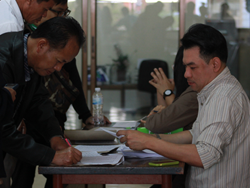 ลงทะเบียนรับเอกสารก่อนการฝึกอบรม