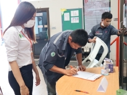 ลงทะเบียนรับเอกสารประกอบการฝึกอบรม