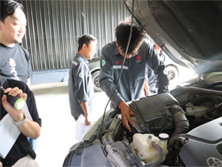 การตรวจสอบไส้กรองอากาศรถยนต์