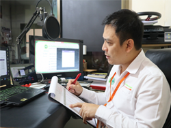 เช็คชื่อลงทะเบียนก่อนการฝึกอบรม