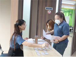 ลงทะเบียนรับเอกสารประกอบการฝึกอบรม