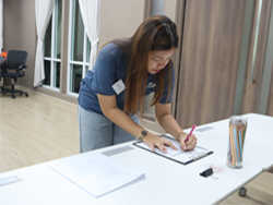 ลงทะเบียนรับเอกสารประกอบการฝึกอบรม