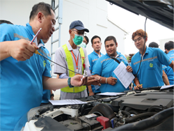 การตรวจสอบระบบไฟฟ้าและการทำงานของเครื่องยนต์เบื้องต้น
