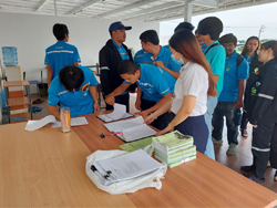ลงทะเบียนรับเอกสารประกอบการฝึกอบรม