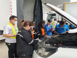 การตรวจสอบรถบรรทุกก่อนการปฏิบัติงาน