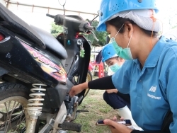 การตรวจสอบน้ำมันเครื่องรถจักรยานยนต์