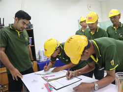 ลงทะเบียนรับเอกสารประกอบการฝึกอบรม