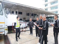 การตรวจสอบรถบรรทุกก่อนการปฏิบัติงาน