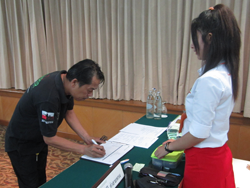 ลงทะเบียนรับเอกสารประกอบการฝึกอบรม