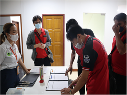 ลงทะเบียนทดสอบความรู้ก่อน และหลังการฝึกอบรม