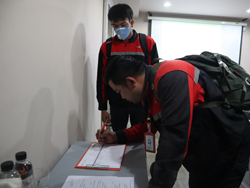 ลงทะเบียนรับเอกสารประกอบการฝึกอบรม