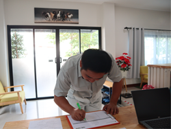 ลงทะเบียนรับเอกสารประกอบการฝึกอบรม