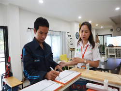 ลงทะเบียนรับเอกสารประกอบการฝึกอบรม