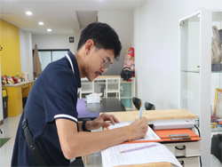 ลงทะเบียนรับเอกสารประกอบการฝึกอบรม