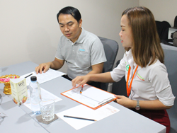 ลงทะเบียนทดสอบความรู้ก่อน และหลังการฝึกอบรม
