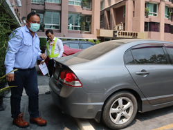 การตรวจสอบความปลอดภัยโดยรอบตัวรถก่อนการเดินทาง
