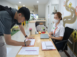 ลงทะเบียนทดสอบความรู้ก่อน และหลังการฝึกอบรม