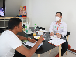 สรุปผลการตรวจประเมินพร้อมให้คำแนะนำรายบุคคล
