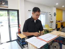 ลงทะเบียนทดสอบความรู้ก่อน และหลังการฝึกอบรม