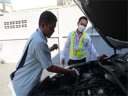 การตรวจสอบและเตรียมความพร้อมของยานพาหนะ