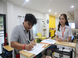 ลงทะเบียนรับเอกสารประกอบการฝึกอบรม