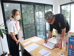 ลงทะเบียนทดสอบความรู้ก่อน และหลังการฝึกอบรม