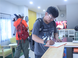 ลงทะเบียนรับเอกสารประกอบการฝึกอบรม