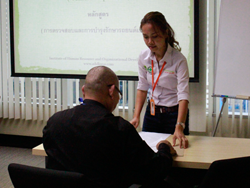 ลงทะเบียนทดสอบความรู้ก่อนและหลังการฝึกอบรม