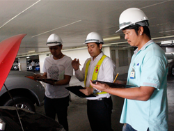 ปฏิบัติการณ์ตรวจสอบ และเตรียมความพร้อมของยานพาหนะก่อนการเดินทาง