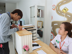 ลงทะเบียนรับเอกสารประกอบการฝึกอบรม