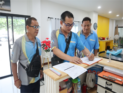 ลงทะเบียนรับเอกสารประกอบการฝึกอบรม