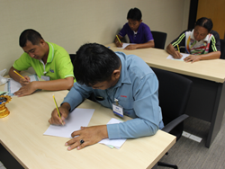 ทดสอบความรู้หลังการฝึกอบรม