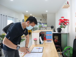 ลงทะเบียนทดสอบความรู้ก่อน และหลังการฝึกอบรม