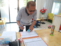 ลงทะเบียนรับเอกสารประกอบการฝึกอบรม