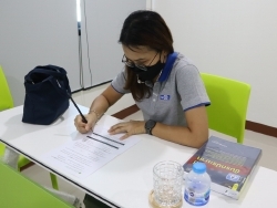 ทดสอบความรู้ก่อน และหลังการฝึกอบรม		