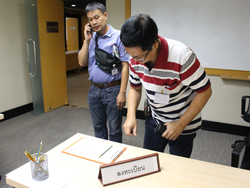 ลงทะเบียนรับเอกสารประกอบการฝึกอบรม